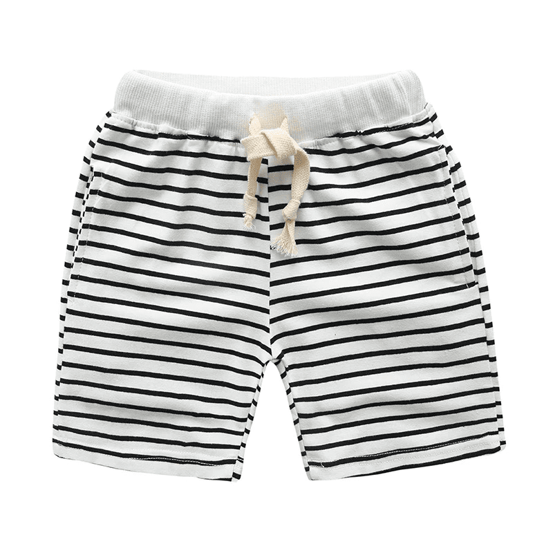 Gray and 2025 white striped shorts